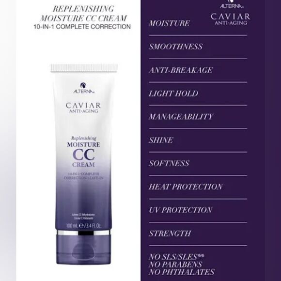 Alterna Caviar 10 in 1 CC moisture cream (Smooths, Heat Protect, Stengthen) - Picture 5 of 13